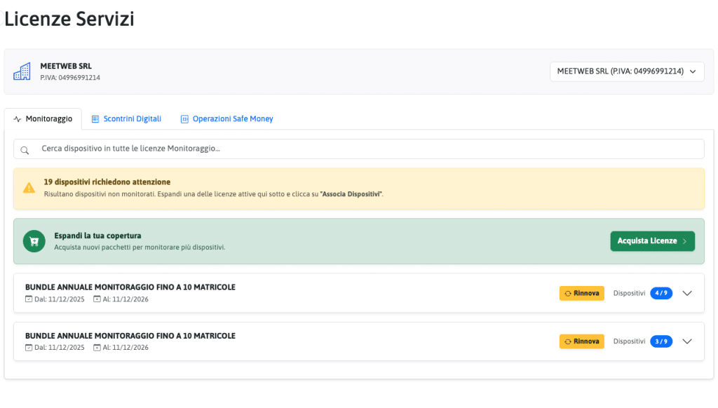 area rivenditori nuovo dws